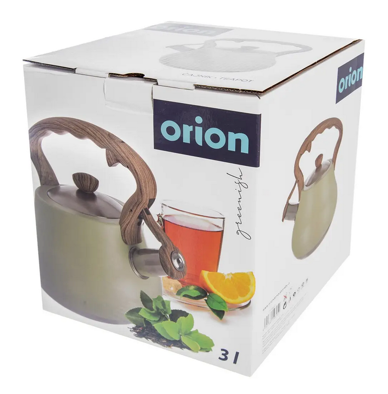 ČAJNÍK NEREEZ S PÍŠŤALKOU GREENISH 3L