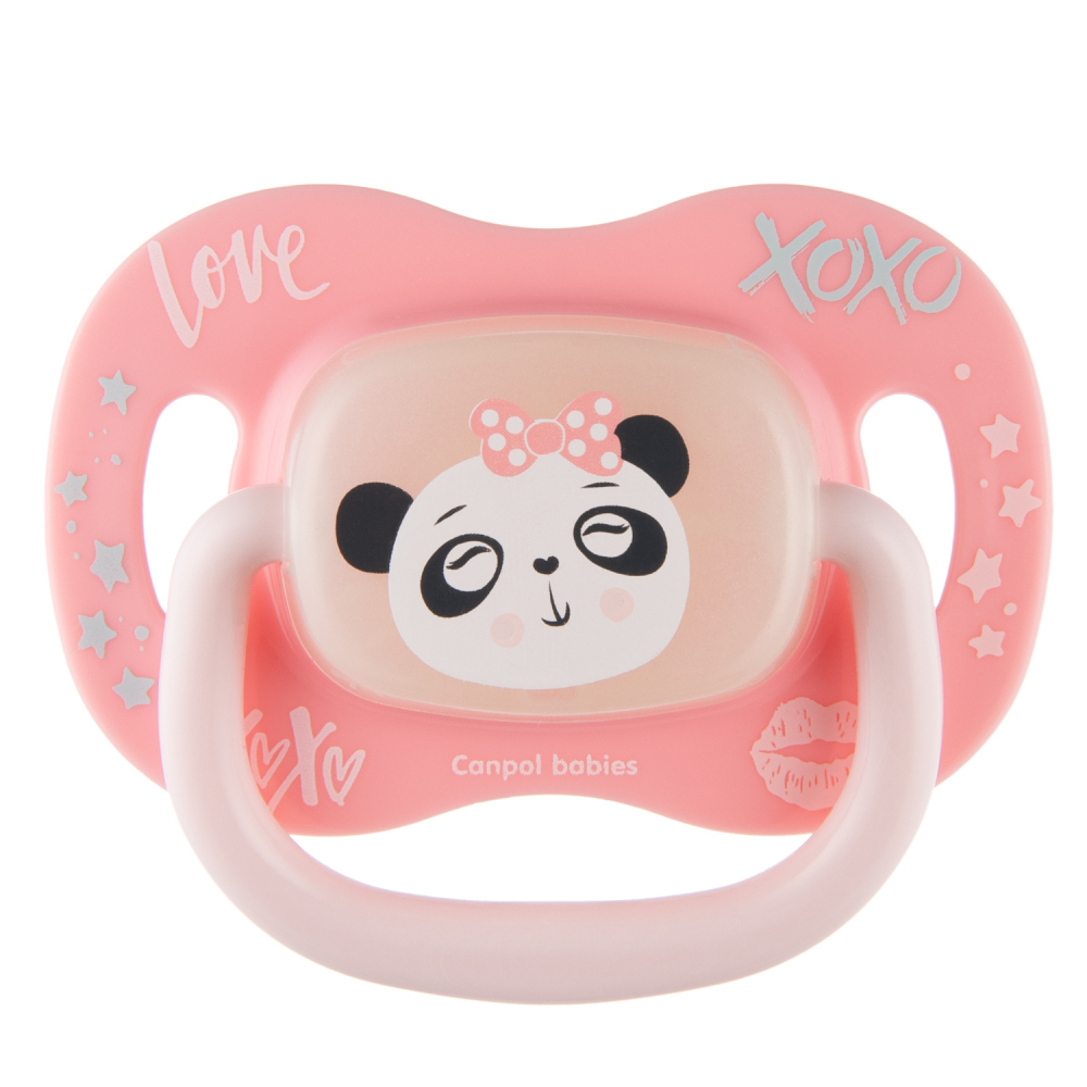 CANPOL CUMLÍK SILIKÓNOVÝ EXOTIC ANIMALS 0-6M 1KS PANDA