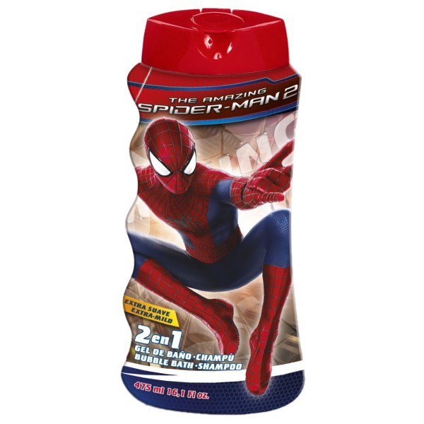 SPIDER MAN 2V1 ŠAMPÓN A PENA DO KÚPEĽA 475 ML
