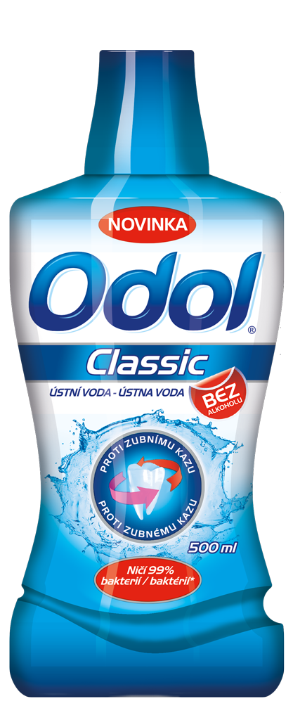 ODOL ÚSTANA VODA BEZ ALKOHOLU 500 ML