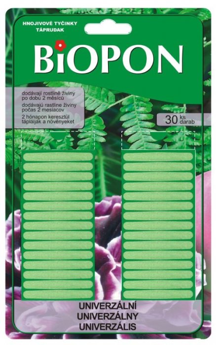BIOPON HNOJIVOVÉ TYČINKY UNI 30 KS